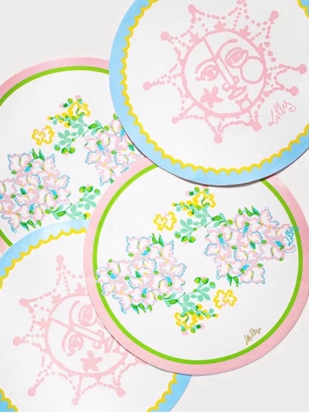 NWT Lilly Pulitzer Placemats Set of 4 in Multi Lilly Garden
